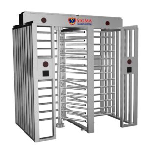 Sigma Si-212 Full Height Turnstile with Wheelchair Gate | 304 Stainless Steel Access Control System